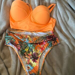 SHEIN bathing suit set, high waisted! Brand new